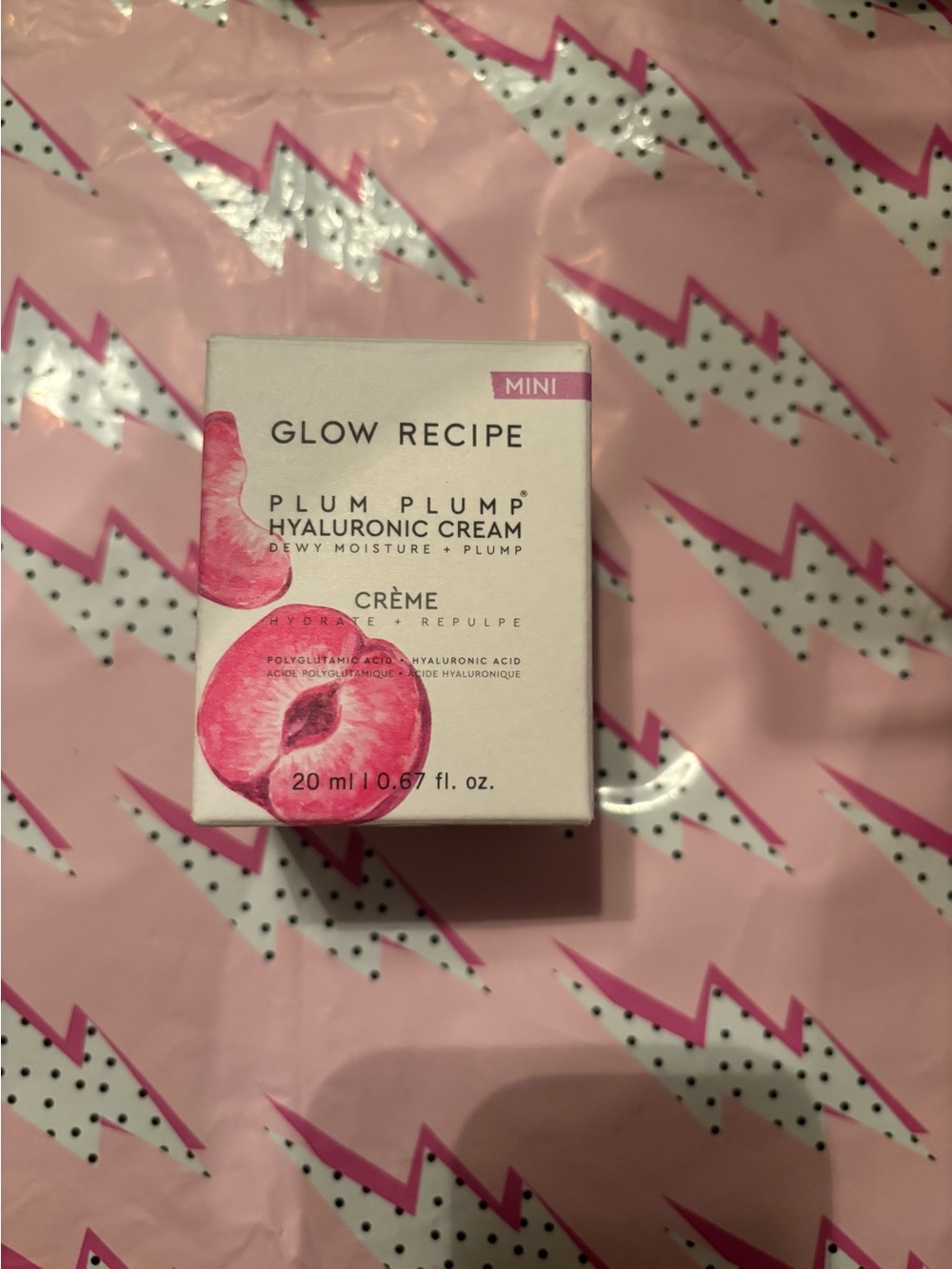 Glow Recipe Plum Plump Hyaluronic Cream - Pink & White Packaging-20ml
